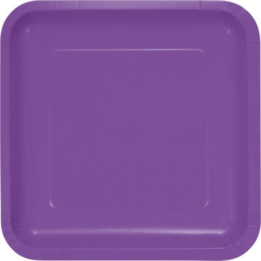 Am Purple Plate Paper Sqr 9&Quot; 18Ct