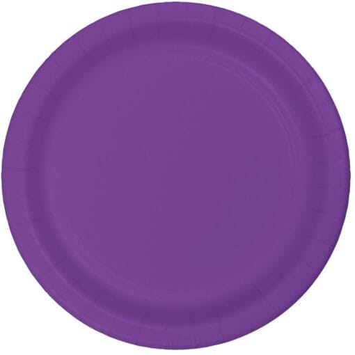 Am Purple Plate Paper 9&Quot; 24Ct