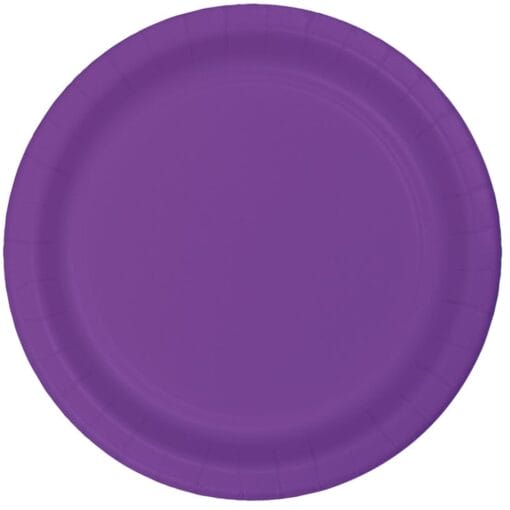 Am Purple Plate Paper 7&Quot; 24Ct