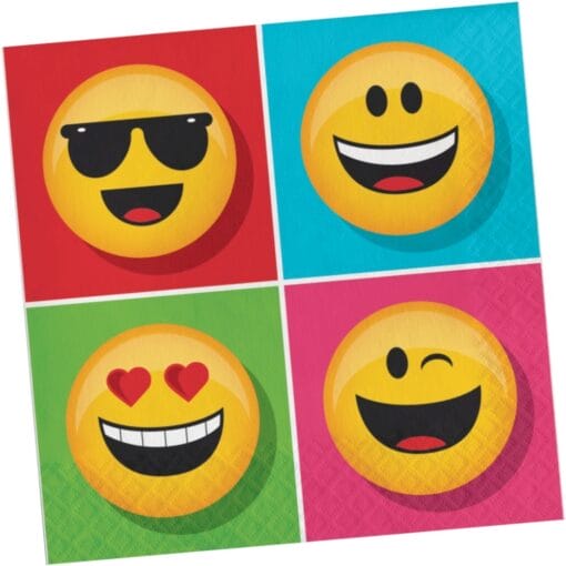 Show Your Emojions Napkins Lunch 16Ct
