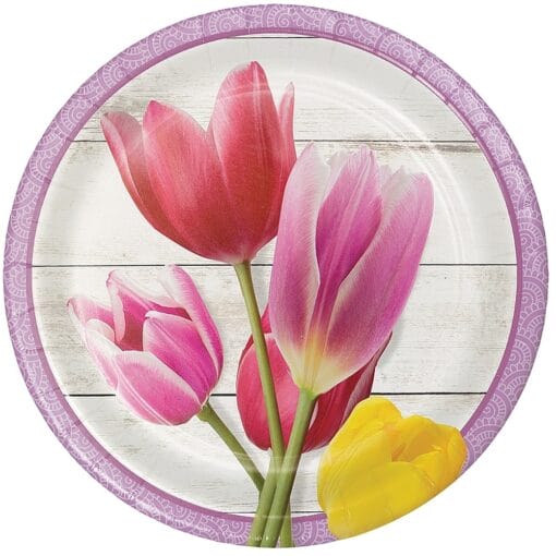 Beautiful Blossoms Plates Rnd 7&Quot;