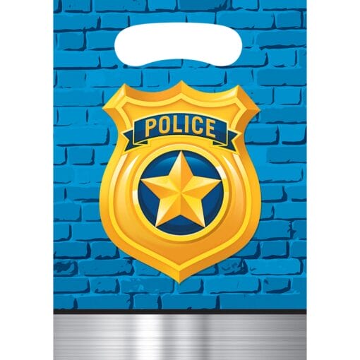 Police Party Loot Bags 8Ct