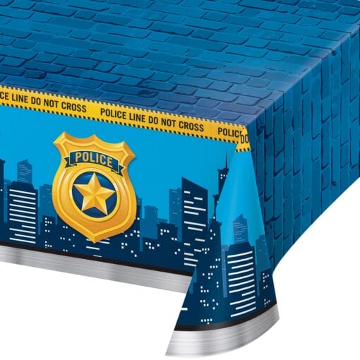 Police Party Tablecover Plastic 54X102