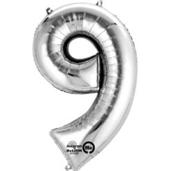 16" SHP #9 Silver Foil Balloon