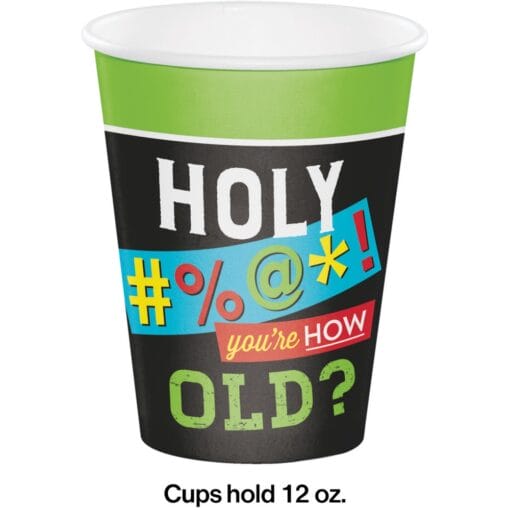 Age Humor Cups Hot/Cold 12Oz 8Ct