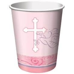 F/Dove Pink Cups Hot/Cold 9oz 8CT