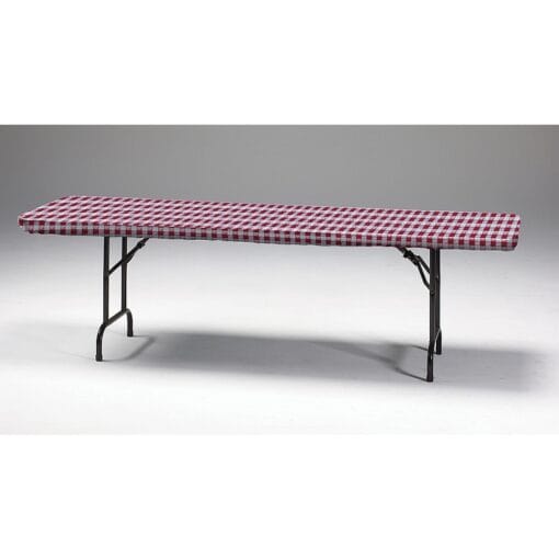 Red Gingham Stayput Tablecover Pl 30X96