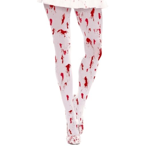 Bloody Pantyhose White/Red Adult