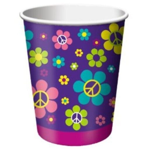 Groovy Girl Party Cups Hot/Cold 9Oz 8Ct