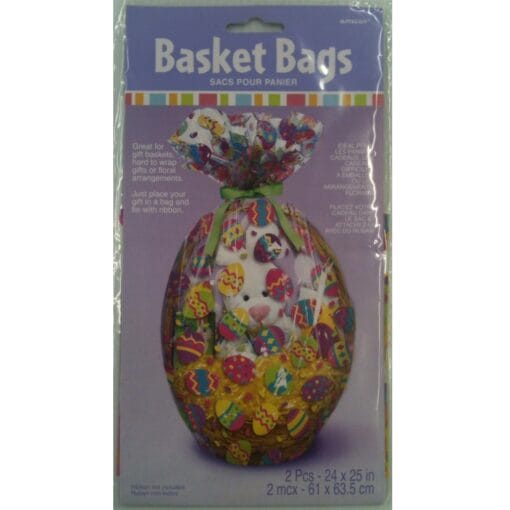 Basket Bag W/Printed Easter Eggs 24&Quot;X25&Quot;