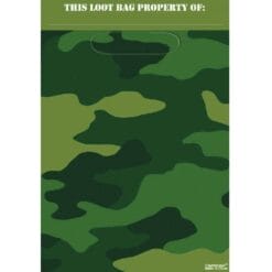 Camouflage Loot Bags 8CT