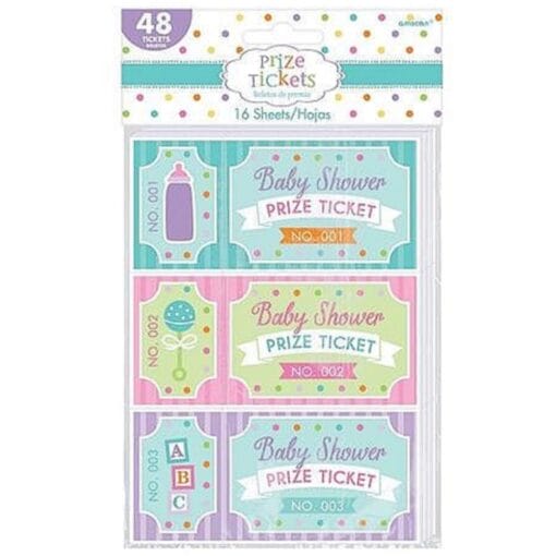 Baby Shower Prize Tickets 48Ct
