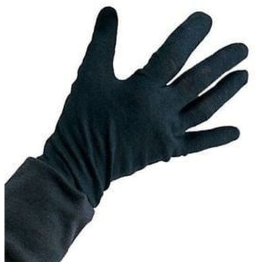 Gloves Black Cotton Child Pair