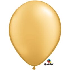 11" MET Gold Latex Balloons 100CT