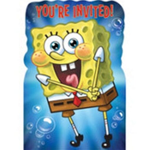 Spongebob Invitations 8Ct