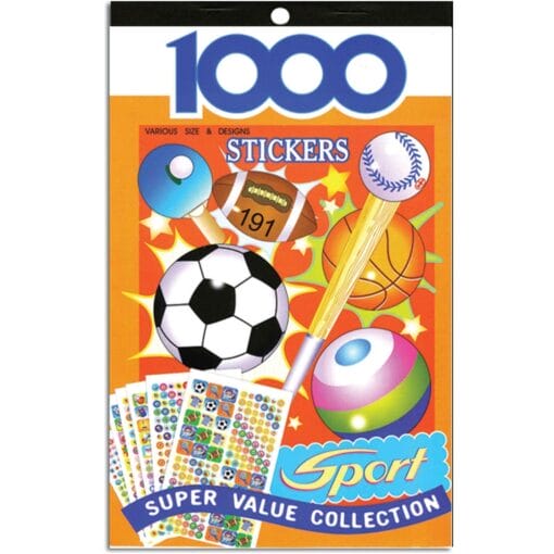 Sport Series Assorted Sticker 1000Ct