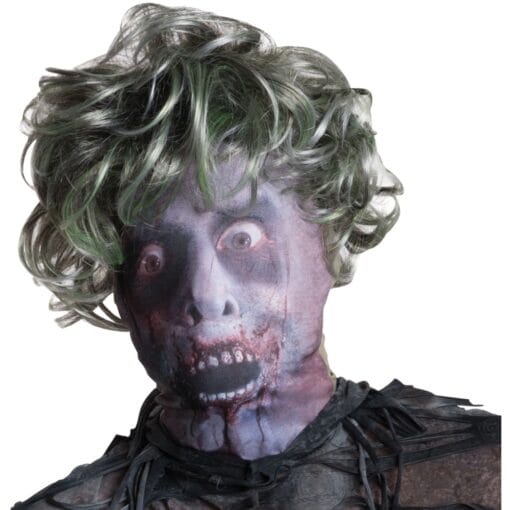 Zombie Mask W/Wig Male Adult