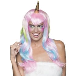Unicorn Fairy Wig Pink/Blue