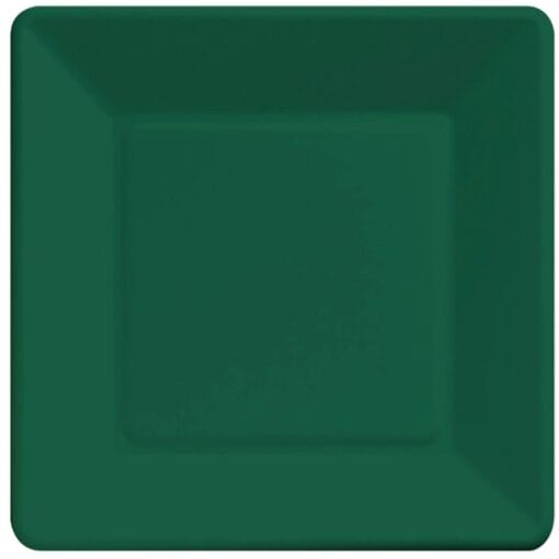 H Green Plate Paper Sqr 7&Quot; 18Ct.