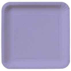 Lavender Plate Paper SQR 7" 18CT.