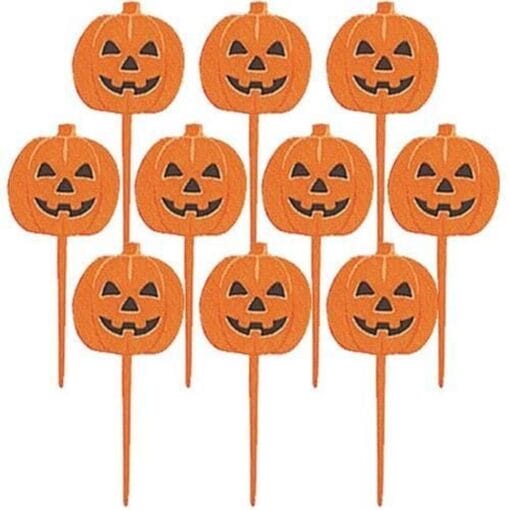 Jack-O-Lantern Picks 3&Quot;