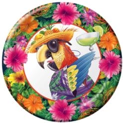 Caribbean Soul Parrot Plates 7" 8CT