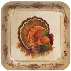 Traditional Feast Plates 7" SQR 8CT