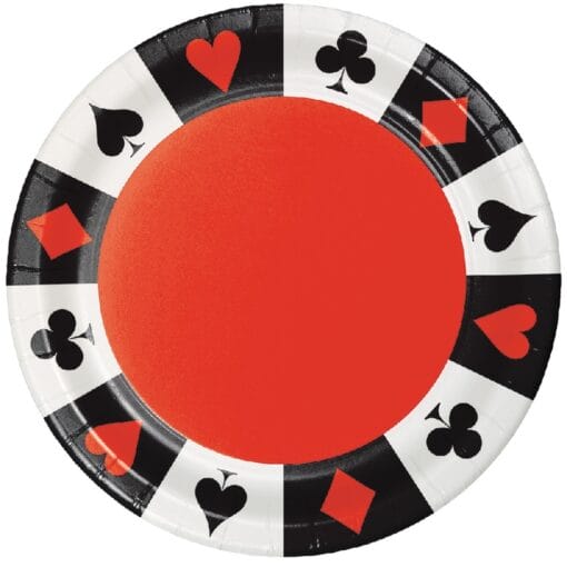 Card Night Plates 7&Quot; 8Ct