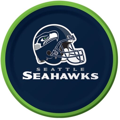 Seattle Seahawks Plates Lunch 7&Quot; Rnd 8Ct