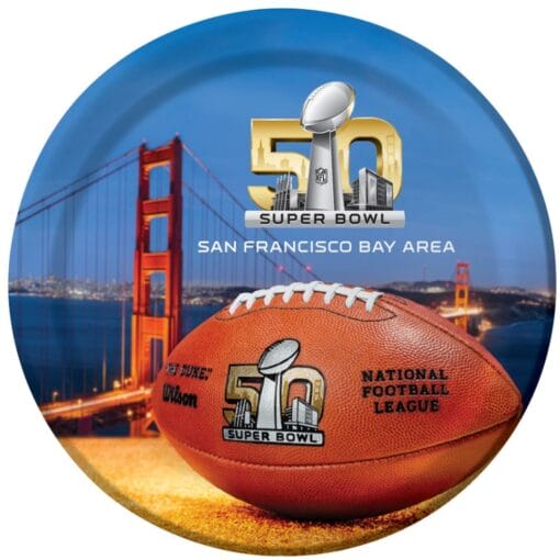 Super Bowl Plate Lunch 7&Quot; 8Ct
