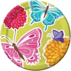 Butterflies Plates 9" 8CT