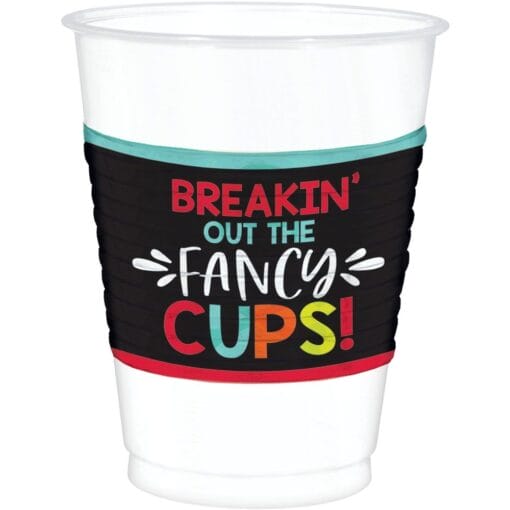 Over The Hill Plastic Cups 16Oz 25Ct