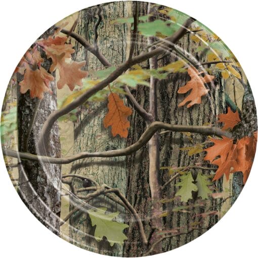 Hunting Camo Plates 9&Quot; 8Ct