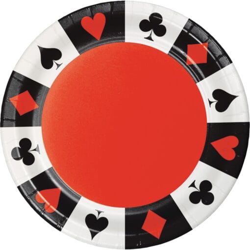 Card Night Plates 9&Quot; 8Ct