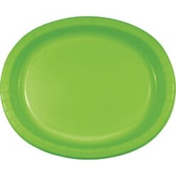 Fresh Lime Platter Oval PPR 10"x12" 8CT