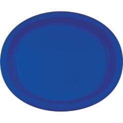 Cobalt Blue Platter Oval PPR 10"x12" 8CT