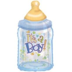 38" SHP Baby Boy Bottle Balloon