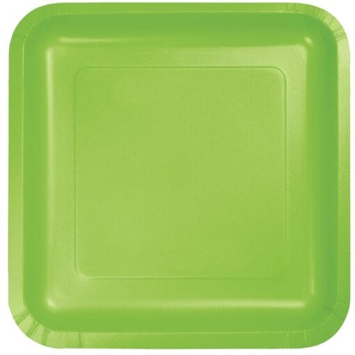Fresh Lime Plate Paper Sqr 7&Quot; 18Ct