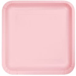 Classic Pink Plate Paper SQR 7" 18CT