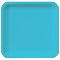 Bermuda Blue Plate Paper SQR 7" 18CT
