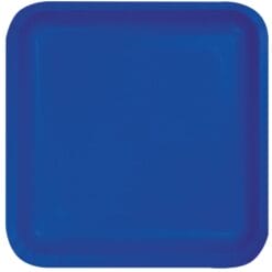 Cobalt Blue Plate Paper 9" SQR 18CT