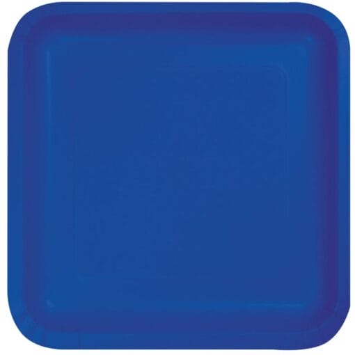 Cobalt Blue Plate Paper 9&Quot; Sqr 18Ct