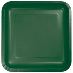 H Green Plate Paper SQR 9" 18CT