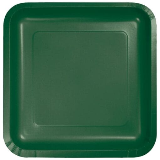 H Green Plate Paper Sqr 9&Quot; 18Ct