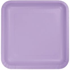 Lavender Plate Paper SQR 9" 18CT