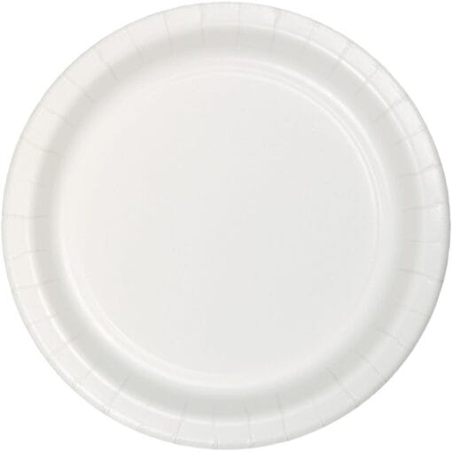 White Plate Paper 9&Quot; 24Ct