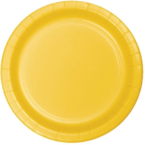 Sb Yellow Plate Paper 9&Quot; 24Ct