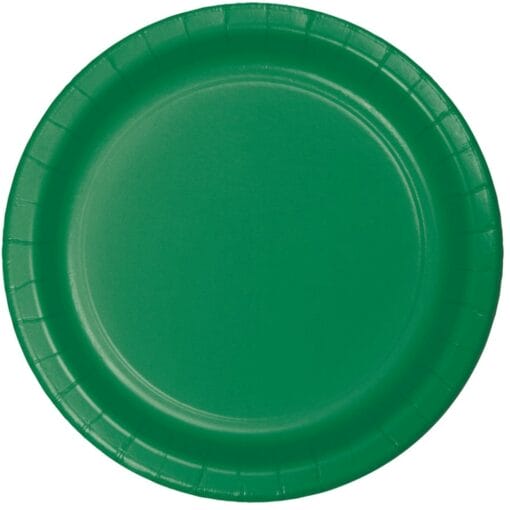 E Green Plate Paper 9&Quot; 24Ct