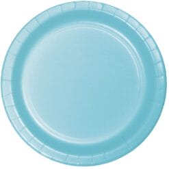 Pastel Blue Plate Paper 9" 24CT
