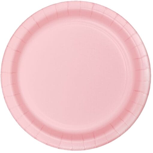 Classic Pink Plate Paper 9&Quot; 24Ct